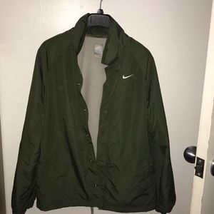 Army Green Nike Button Up Jacket